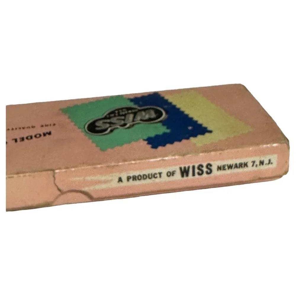 Vintage Wiss Pinking Shears Model CB7 Newark NJ USA Original Box Sewing‎ Tool
